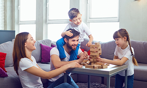 Game room designs should include space for the entire family